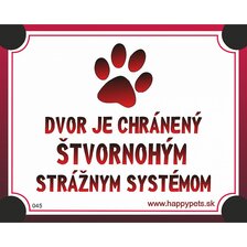 Tabuľka - štvornohý strážny systém